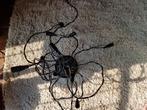 Zwarte designlamp de spin met 12 buigbare armen, Huis en Inrichting, Ophalen, Kunststof, Gebruikt, 50 tot 75 cm