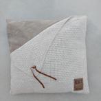 Stoer groot kussen knit factory canvas gebreid 50 x 50 cm, Verzenden, Nieuw, Overige kleuren, Vierkant