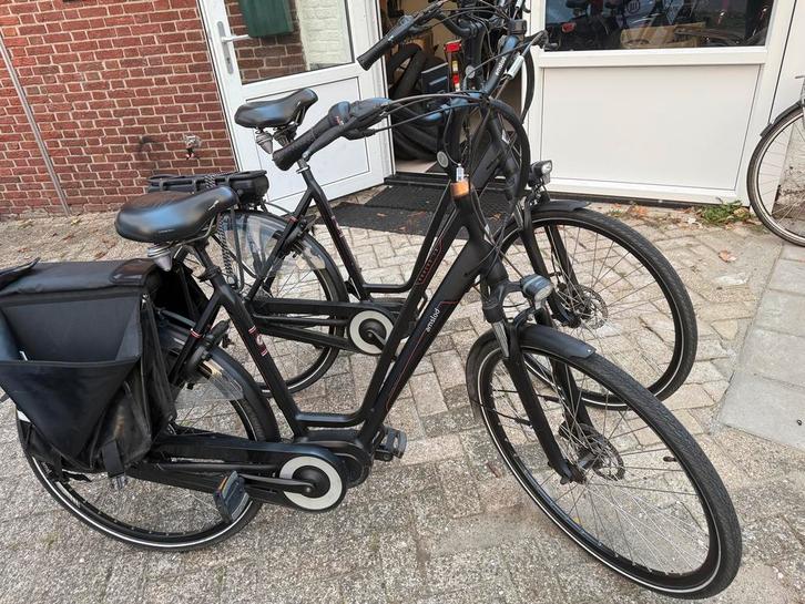 Set elektrische fietsen Amslod, Fietsen en Brommers, Elektrische fietsen, Zo goed als nieuw, Overige merken, 51 tot 55 cm, 50 km per accu of meer
