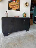 Antiek Vintage Brutalist Art-Deco Dressoir Side Board, Ophalen, Zo goed als nieuw, 50 tot 75 cm