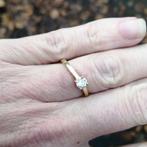 Gouden Verlovingsring van Tabolik, Ophalen of Verzenden, Zo goed als nieuw, 17 tot 18, Met edelsteen