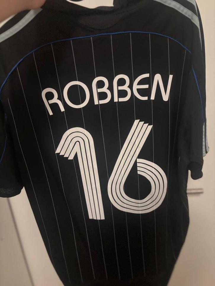 Robben – Chelsea Uitshirt 2006–2007 – Zwart/Blauw – Adidas, Verzamelen, Sportartikelen en Voetbal, Shirt, Buitenlandse clubs, Ophalen of Verzenden