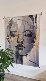 Wanddoek Portret Vrouw - 140x170cm - Zo Goed Als Nieuw!, Huis en Inrichting, Ophalen, Zo goed als nieuw