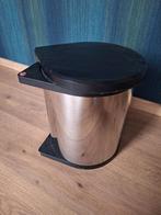 Hailo Inbouw Prullenbak 15L, Gebruikt, Ophalen of Verzenden, Rvs, Minder dan 50 cm
