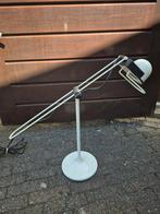 Vintage Bureaulamp - May & Christe Wit Metaal/Kunststof, Ophalen, May christe, Gebruikt, 50 tot 75 cm