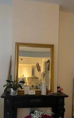 Grote spiegel met gouden rand, Huis en Inrichting, Woonaccessoires | Spiegels, Ophalen