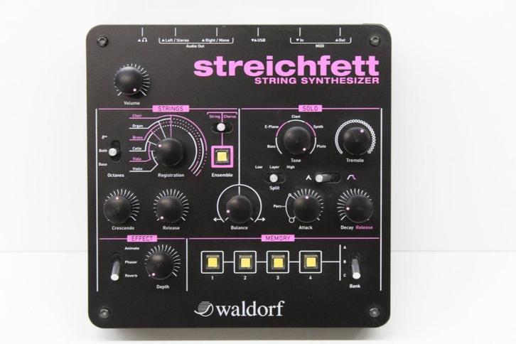 Keurige Waldorf Streichfett String Synthesizer met USB-kabel, Audio, Tv en Foto, Professionele Audio-, Tv- en Video-apparatuur