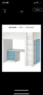 Hoogslaper met bureau, kledingkast en kastje, Gebruikt, Ophalen of Verzenden, 100 cm of meer, Hoogslaper of Stapelbed