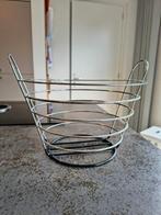 Fruitschaal/metalen mand, Ophalen, Zo goed als nieuw, Rond, Overige materialen