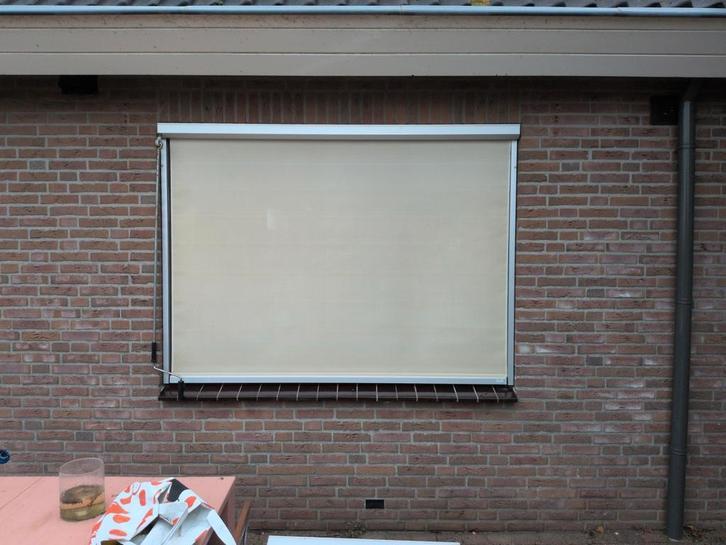 AANBIEDING!!!! Twee Verano screens, beige, zelfbediening, Tuin en Terras, Zonneschermen, Ophalen of Verzenden