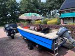 Motorboot met stuur en trailer, Ophalen, Gebruikt, Tot 10 pk, 3 tot 6 meter
