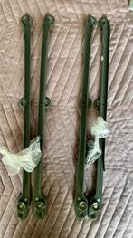 2x IKEA Komplement uittrekrail - donkergrijs 58cm, Zo goed als nieuw, Minder dan 100 cm, Metaal, 50 tot 75 cm