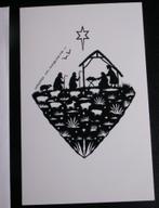 12 Kerstkaarten voor het kind knipselkunst kerststal Kerst, Ophalen of Verzenden, 1980 tot heden, Ongelopen, Sterren en Beroemdheden