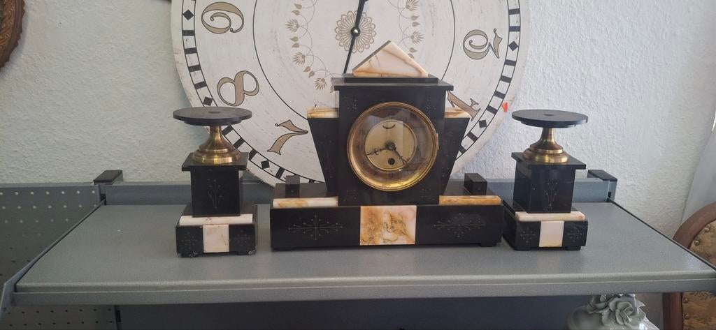 Art deco klokkenstel, Antiek en Kunst, Ophalen