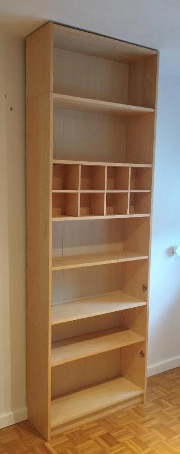 BILLY Ikea kast berken | los bovendeel | deuren | plankinzet - afbeelding 4