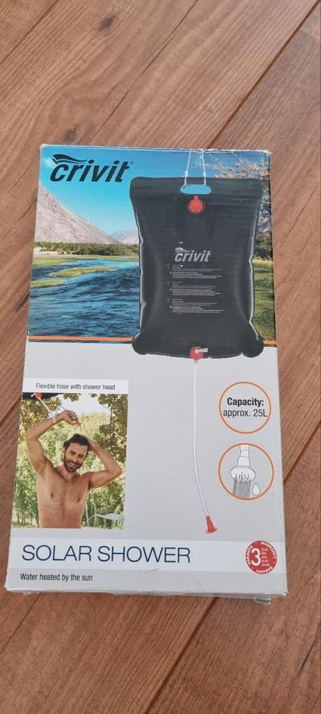 Crivit Solar Shower 25L - Nieuw, Caravans en Kamperen, Kampeeraccessoires, Nieuw, Ophalen