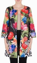 Ribkoff elegant halflang jasje kleurrijke print 3/4 mouw M, Maat 38/40 (M), Overige kleuren, Verzenden, Joseph Ribkoff