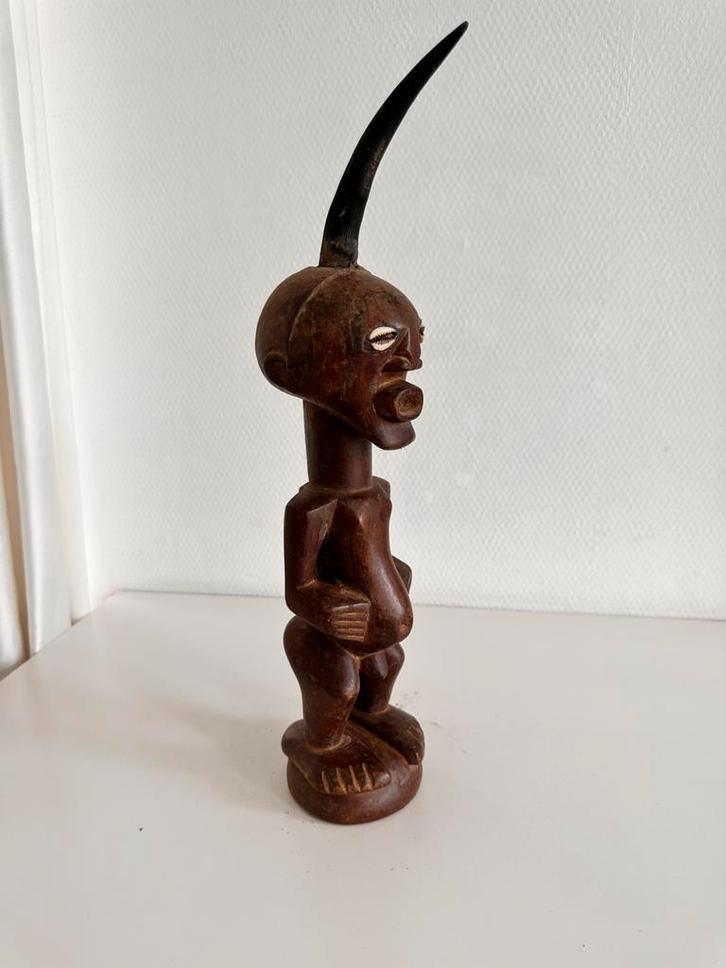 Songye fetisj Krachtbeeld Afrikaanse kunst coll.Antropoloog, Antiek en Kunst, Kunst | Niet-Westerse kunst, Ophalen of Verzenden