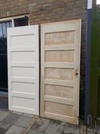 Twee grenen paneeldeuren, Ophalen, Gebruikt, 80 tot 100 cm, Binnendeur