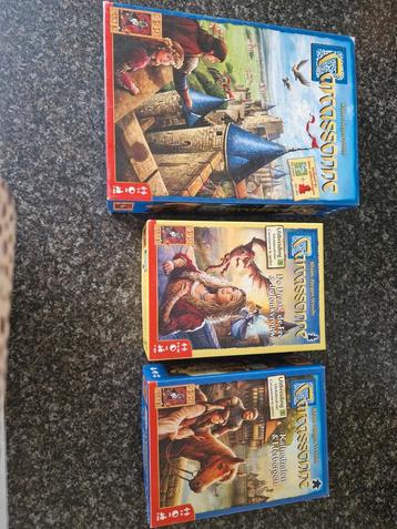 Carcassonne Basisspel + Uitbreiding 1 & 3 beschikbaar voor biedingen
