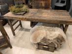 Oude Markttafels uit India, Huis en Inrichting, Tafels | Sidetables, Ophalen, 100 tot 150 cm, Nieuw, Landelijk