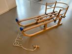 Inklapbare houten slee met rugleuning, Kinderen en Baby's, Speelgoed | Buiten | Sleeën, Ophalen of Verzenden, Rugleuning, Gebruikt