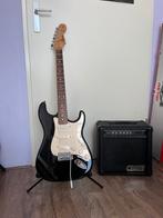 Fender Squier Stratocaster met Crate amp, Gebruikt, Fender, Ophalen, Met versterker