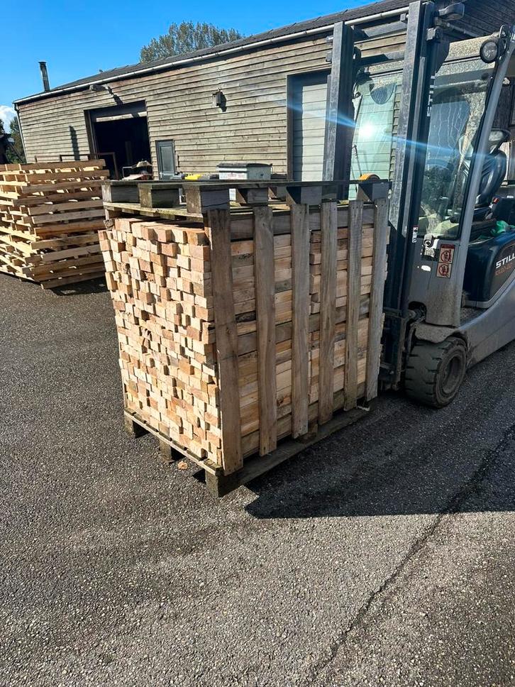 Vast gestapeld haardhout, mix van Hickory, Eik en Essen, Tuin en Terras, Haardhout, Ophalen