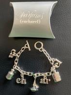 VERZILVERDE CACHAREL BEDELARMBAND., Ophalen of Verzenden, Nieuw, Zilver, Met bedels of kralen