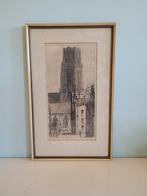 Ets Marius Janssen - Lange Torenstraat, Antiek en Kunst, Kunst | Etsen en Gravures, Ophalen of Verzenden