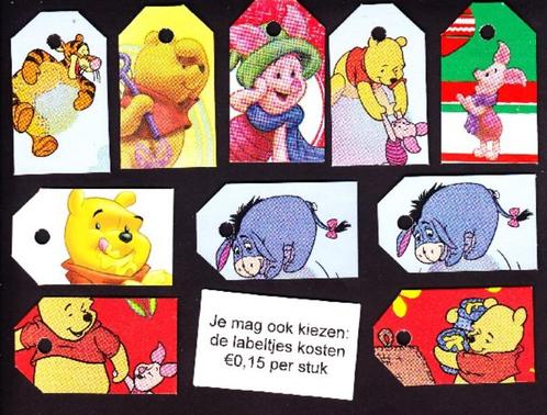 0013) winnie de pooh - poeh labeltje(s), 15 cent per stuk, Verzamelen, Disney, Zo goed als nieuw, Winnie de Poeh of vrienden, Ophalen of Verzenden