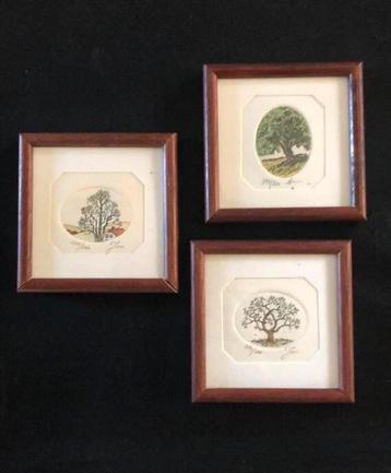 3x ets miniaturen met bomen beschikbaar voor biedingen