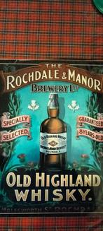 Whisky metalen reclame bord OLD HIGHLAND  ( kr 25), Verzamelen, Merken en Reclamevoorwerpen, Ophalen of Verzenden, Nieuw, Reclamebord