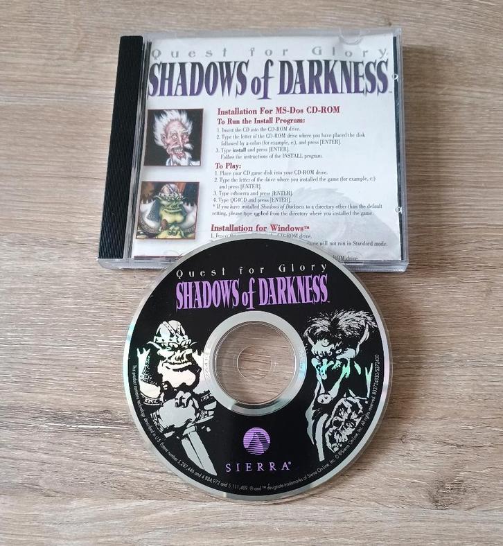 pc quest for glory IV 4 shadows of darkness, Spelcomputers en Games, Games | Pc, Gebruikt, Avontuur en Actie, 1 speler, Vanaf 12 jaar