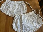 Brocante broderie serveerschortjes jaren 70, Ophalen of Verzenden