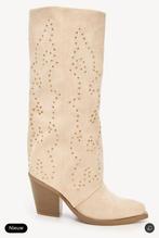 Cowboylaarzen met Studs - Maat 38, Ophalen of Verzenden, Nieuw, Beige, Hoge laarzen