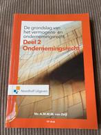 Ondernemingsrecht Deel 2 - A.M.M.M. van Zeijl, Ophalen of Verzenden, Alpha, Gelezen, HBO