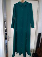 Donkergroene jurk met steentjes, maat 38, Kleding | Dames, Maat 38/40 (M), Nieuw, Ophalen of Verzenden, Onder de knie