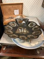 Antieke Napoleon III schaal met parelmoer, Ophalen of Verzenden