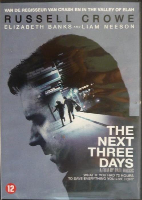 DVD Actie: The next three days; met Russel Crowe, ZGAN., Cd's en Dvd's, Dvd's | Actie, Zo goed als nieuw, Actie, Vanaf 12 jaar
