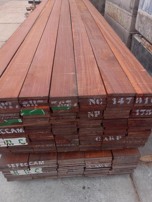 Azobe hardhouten  planken  palen  vlonder terras, Tuin en Terras, Terrasdelen en Vlonders, Nieuw, Hout, Ophalen