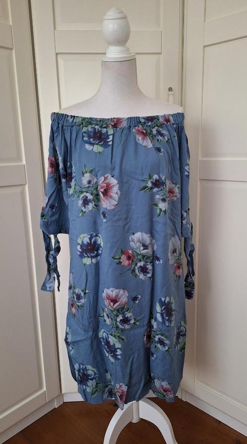 Geisha nieuwe blauwe off shoulder carmen floral jurk S 36, Kleding | Dames, Jurken, Nieuw, Maat 36 (S), Blauw, Boven de knie, Ophalen of Verzenden