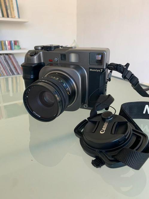 Mamiya 7 (6x7, medium format) / 80mm f/4 lens, Audio, Tv en Foto, Fotocamera's Analoog, Zo goed als nieuw, Spiegelreflex, Overige Merken