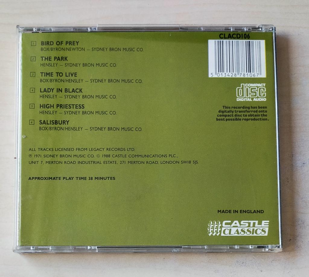 Uriah Heep - Solisbury CD 1971/1988, Ophalen of Verzenden, Gebruikt