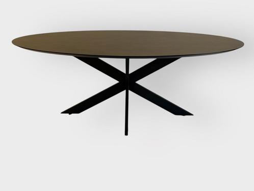Ovale eettafel Italian Stone Decolegno 190x110, Huis en Inrichting, Tafels | Eettafels, Zo goed als nieuw, 100 tot 150 cm, 150 tot 200 cm