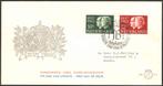 Nederland FDC E50 met adres, Huwelijksjubileum 1962, Postzegels en Munten, Postzegels | Eerstedagenveloppen, Ophalen of Verzenden
