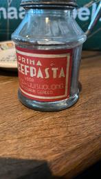 Oud glazen potje “prima kleefpasta voor kantoor en huishoud”, Verzamelen, Merken en Reclamevoorwerpen, Ophalen of Verzenden, Zo goed als nieuw