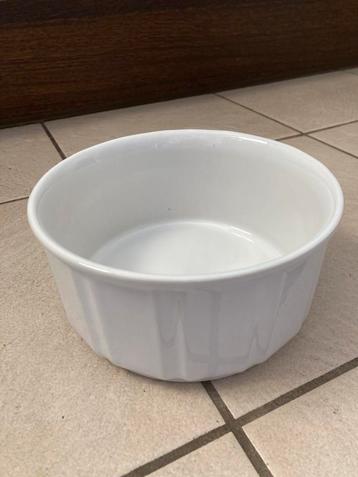 Witte keramiek schaal 17 cm doorsnede Glasur keramik Germany beschikbaar voor biedingen