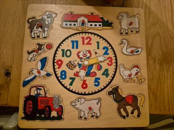 Puzzel met klok beschikbaar voor biedingen