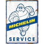 Michelin Service Bibendum relief reclamebord van metaal deco